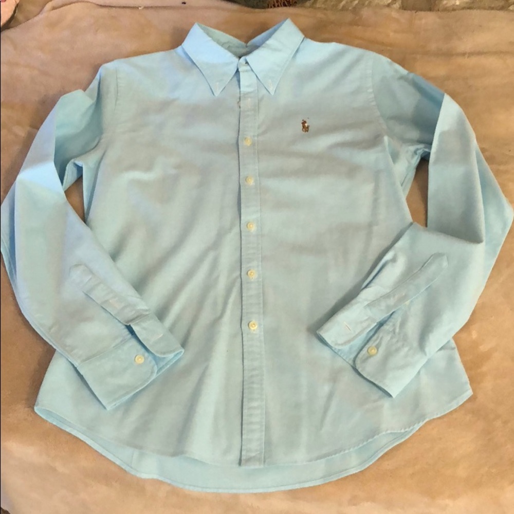 Ralph Lauren button down shirt, like new size 10